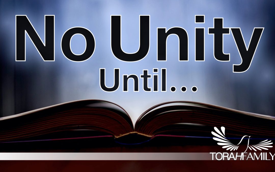 No Unity Until…